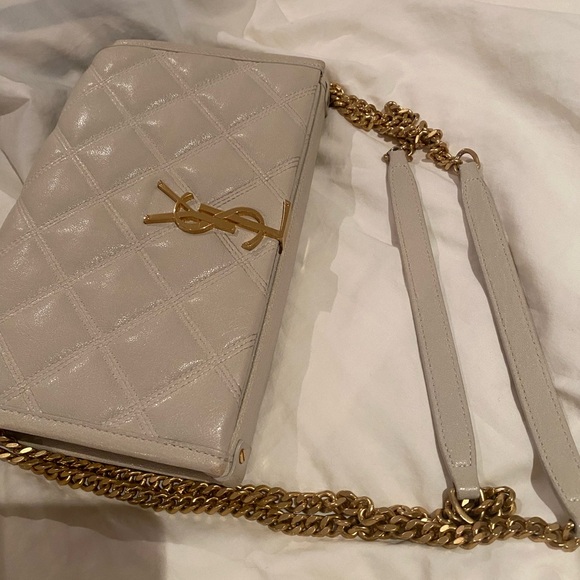 Saint Laurent Becky Quilted Chain Wallet Authentic - Picture 15 of 15